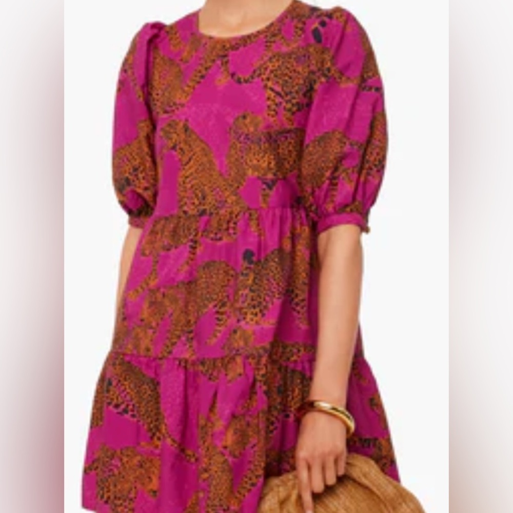 ARTSY LEOPARDS TIERED MINI DRESS - Picture 4 of 7